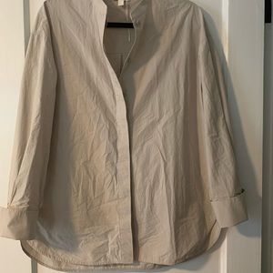 Botton down tan shirt